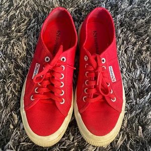 Red Superga Sneakers